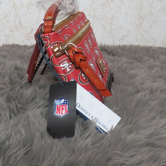 Dooney & Bourke NFL San Francisco 49ers Double Zip Wristlet (Red) - Picture 6 of 6